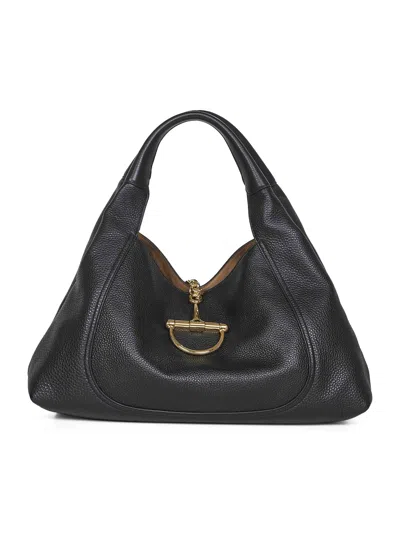 Gucci Black  Softbit Maxi Shoulder Bag