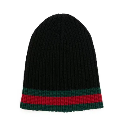 GUCCI GUCCI BLACK HATS MEN