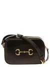 Gucci Black Horsebit 1955 Crossbody Bag In Brown