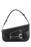 Gucci Horsebit 1955 Mini Leather Shoulder Bag In Black