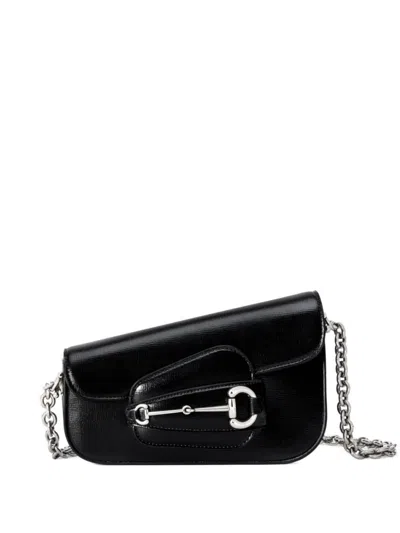 Gucci Horsebit 1955 Mini Shoulder Bag In Black