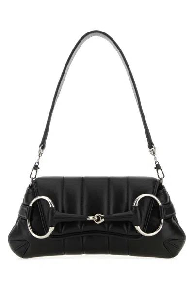 GUCCI WOMEN BLACK HORSEBIT SMALL SHOULDER BAG, ONESIZE LUXURY SHOULDER BAGS FOR WOMEN DARVEYS
