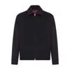 Gucci Black Jacket With Classic Collar And Web Motif On The Waist In Cotton Man In Black