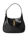 Gucci Women Jackie 1961 Small Leather Shoulder Bag In Black