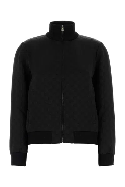 GUCCI GUCCI BLACK JACQUARD SWEATSHIRT