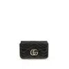 Gucci Women Gg Marmont Mini Shoulder Bag In Black