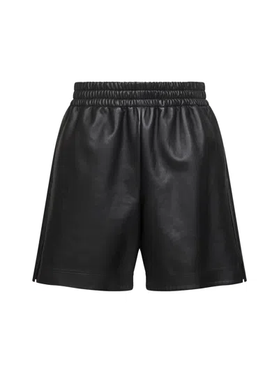 GUCCI BLACK LAMBSKIN BERMUDA SHORTS