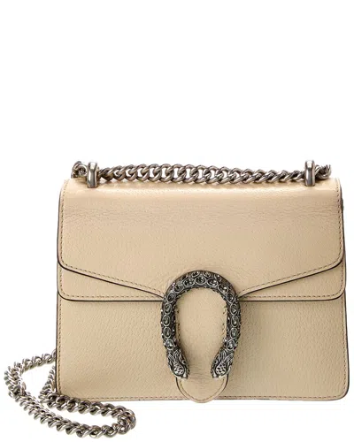 Gucci Black Lambskin Leather Dionysus Shoulder Bag (authentic ) In Neutral