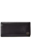 Gucci Black Lambskin Leather Gg Logo (authentic Pre-loved)
