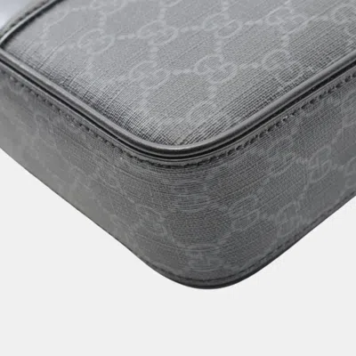 Pre-owned Gucci Black Large Gg Supreme Web Tote