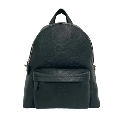 Pre-owned Gucci Black Leather Backpack ()