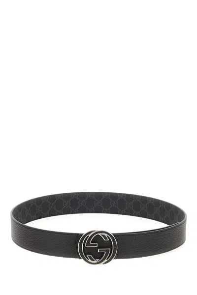 Gucci Black Leather Belt