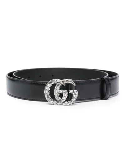 Gucci Black Leather Belt