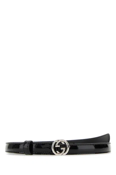 Gucci Black Leather Belt