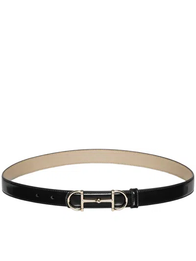 Gucci Black Leather Belt W25