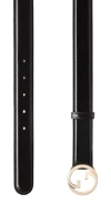 Gucci Black Leather Belts In Black