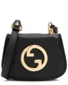 Gucci Black Leather Blondie Card Case On Strap (authentic Pre-loved) In Black