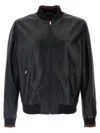 Gucci Nappa And Knit Bomber In Black