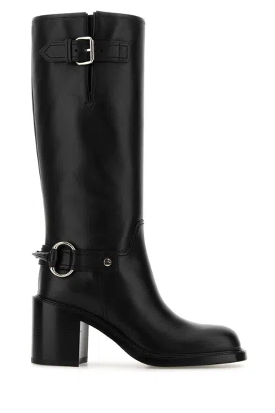 Gucci Black Leather Boots