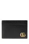 Gucci Gg Marmont Leather Card Holder In Black