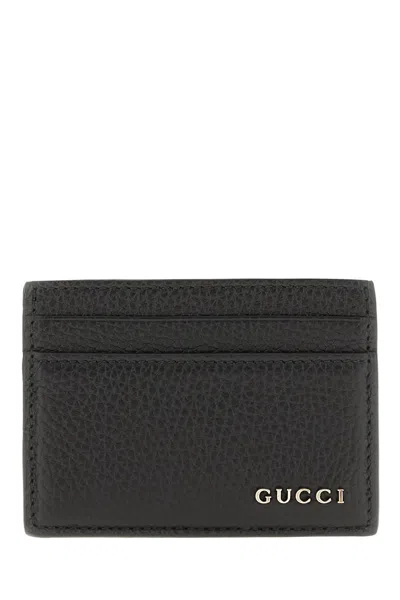 Gucci Black Leather Card Holder