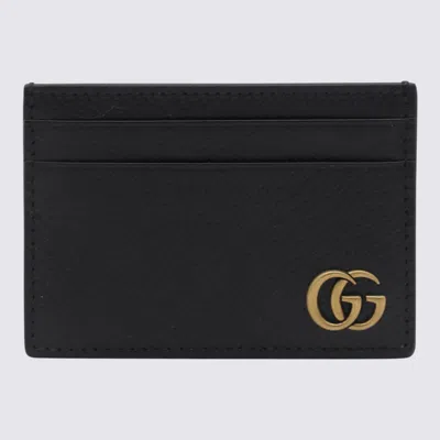 Gucci Gg Marmont Leather Card Holder In Black