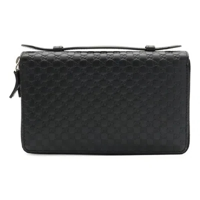 Pre-owned Gucci Black Leather Clutch Bag ()
