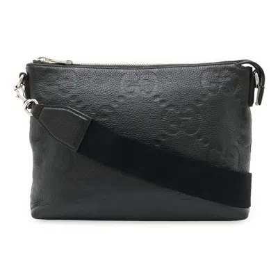 Pre-owned Gucci Black Leather Clutch Bag Shoulder Bag ()