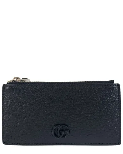 Pre-owned Gucci Black Leather Coin Card Case (authentic Pre-loved)