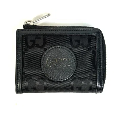 Pre-owned Gucci Black Leather Coin Purse/coin Case ()