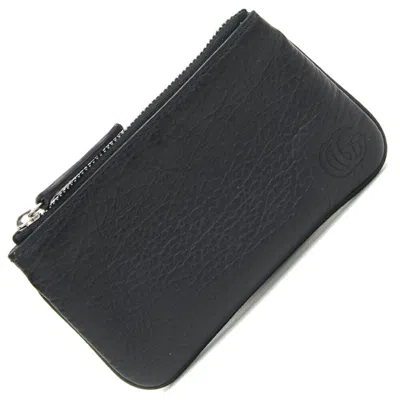 Pre-owned Gucci Black Leather Coin Purse/coin Case ()