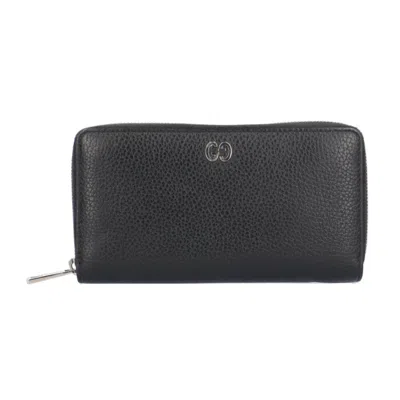 Pre-owned Gucci Black Leather Coin Purse/coin Case ()