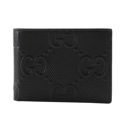 Pre-owned Gucci Black Leather Coin Purse/coin Case ()