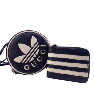 Pre-owned Gucci Black Leather Coin Purse/coin Case ()