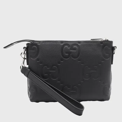 Gucci Black Leather Crossbody Bag In Pattern