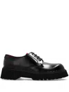 Gucci Chunky Leather Platform Oxford In Black
