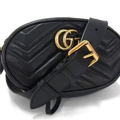Pre-owned Gucci Black Leather Fanny Pack Shoulder Bag ()