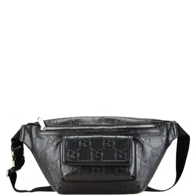 Pre-owned Gucci Black Leather Fanny Pack Sling Bag ()