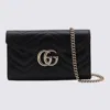 Gucci Women Gg Marmont Chain Wallet In Black