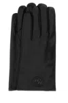 Gucci Leather Gloves Logo Detail In Multicolor