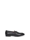 Gucci Women Black Calf Leather Moc Stitching Signature Horsebit Detail Almond Toe Slip-on Style Bran In Black