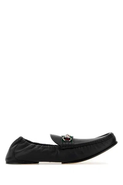 Gucci Black Leather Horsebit 1953 Loafers