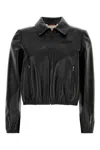 Gucci Black Leather Jacket In Black