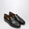 Gucci Black Leather Jordaan Loafer Women In Black