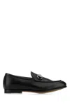 Gucci Men Gg Loafers With Clamp In Black