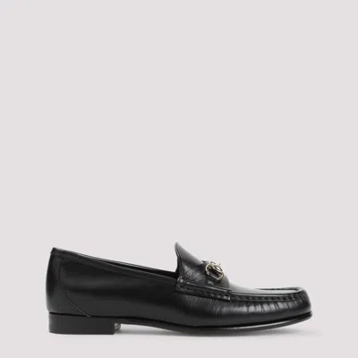 Gucci Black Leather Loafers