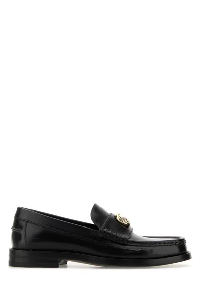 Gucci Black Leather Loafers