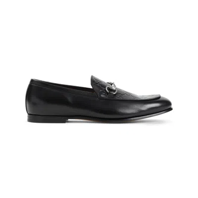 Gucci Black Leather Loafers