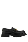 Gucci Leather Loafers With Chunky Sole And Gold-tone Hardware