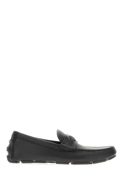 Gucci Black Leather Loafers